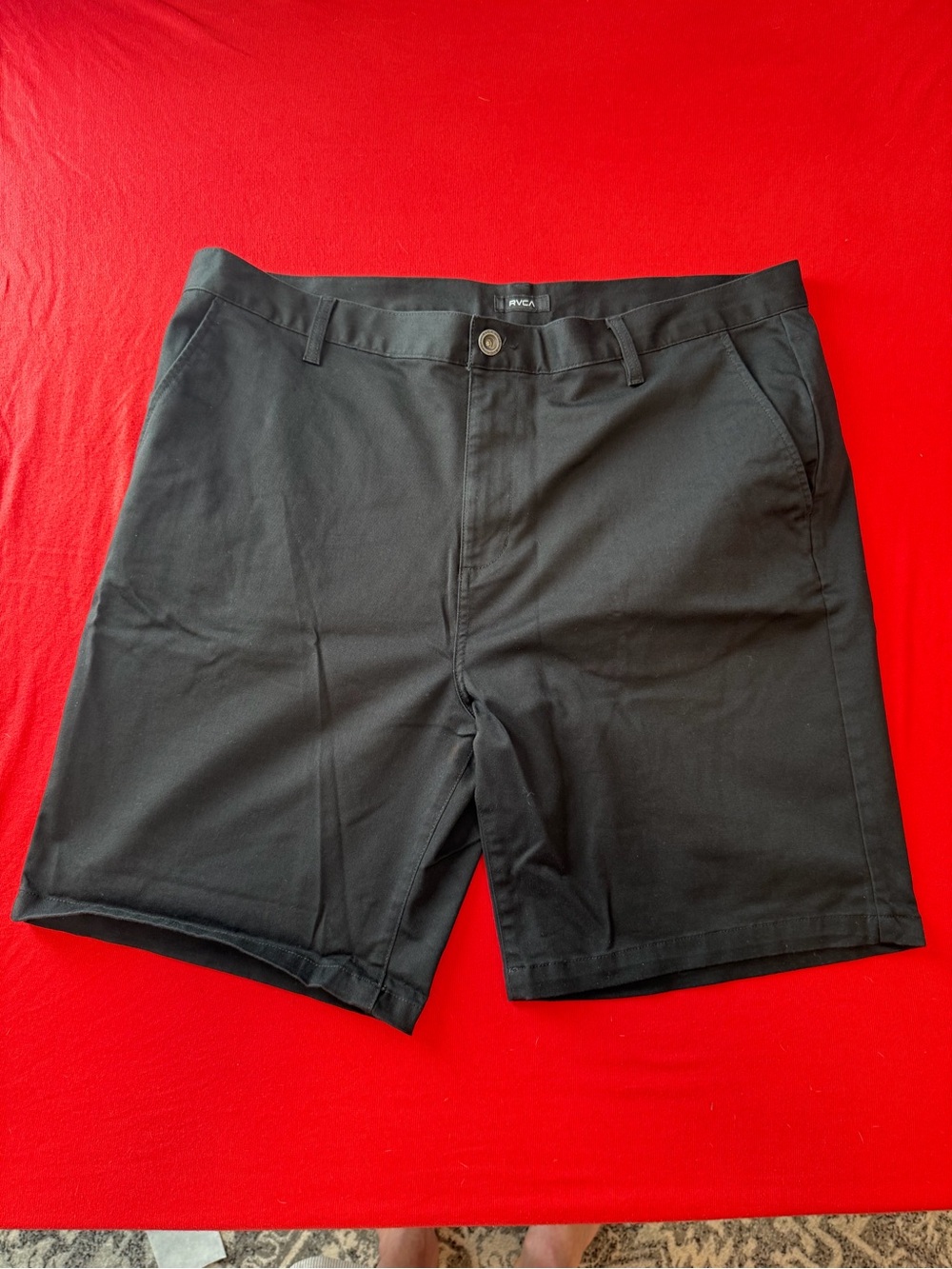 RVCA Men's Black Flat Front Walk NWOT Shorts